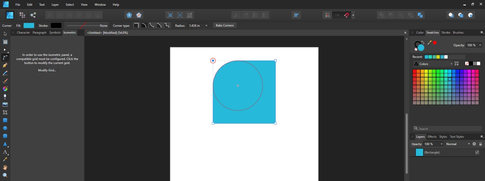 Affinity designer - rounded corners