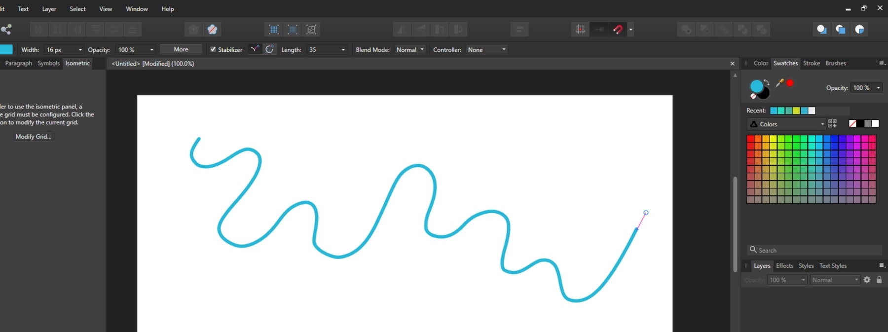 Affinity designer - Vector brush tool