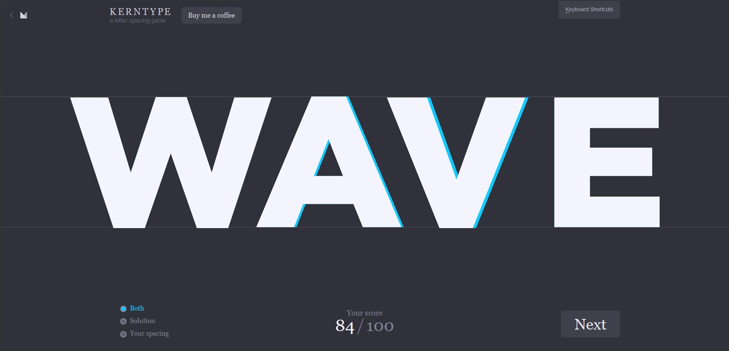 Kern Type Design Game