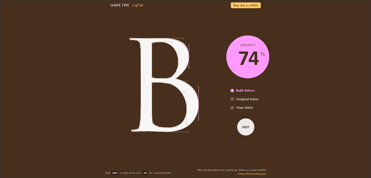 Shape Type Design Game